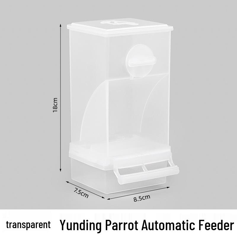 Automatischer Anti-Verschüttungs-Papageienfutterautomat mit Spreuabscheider für Nymphensittiche