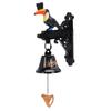 Vintage Wall Bell Rustic Wall Mounted Door Bell for Pub Front Door Garden Outdoor Hanging Decor Seagull Black Gold