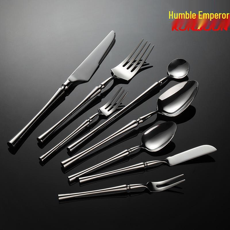 Qianxing 304 Stainless Steel Elegant Round Handle Ice Spoon Set