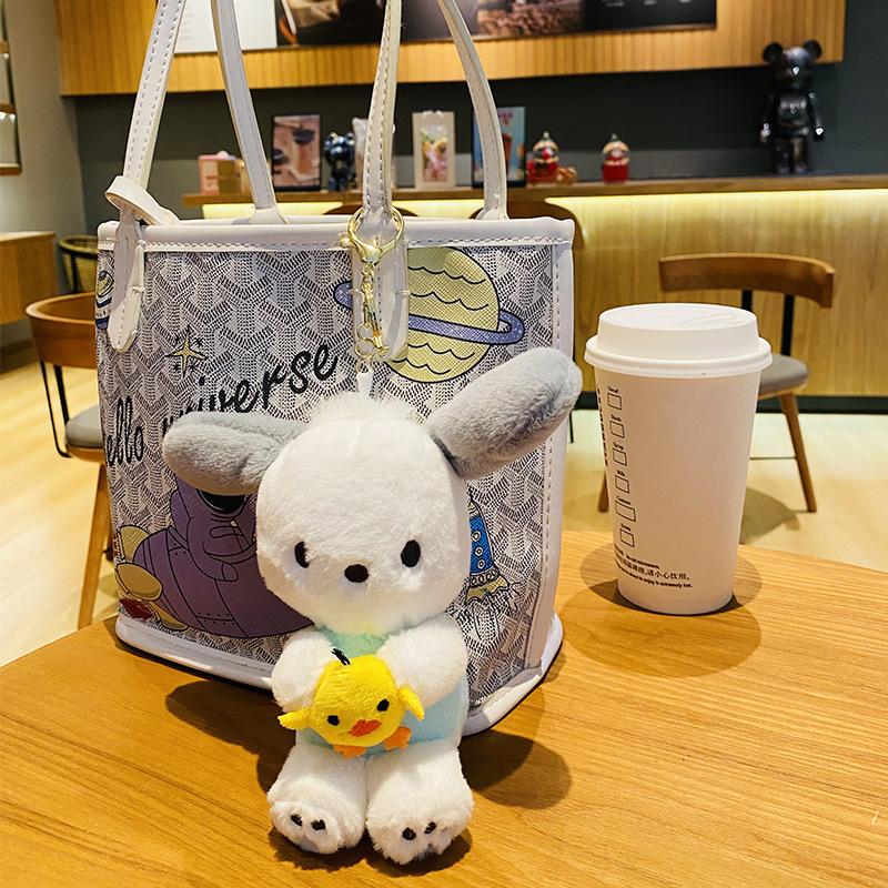 BWESOO Porte-clés En Peluche Ours Brun, Pendentif De Sac D'animaux En Peluche, Porte-clés Lapin En Peluche Kawaii, Porte-clés Pour Chien, Porte- Clés De Voiture, Cœur Rose, Ours En Peluche Automobile