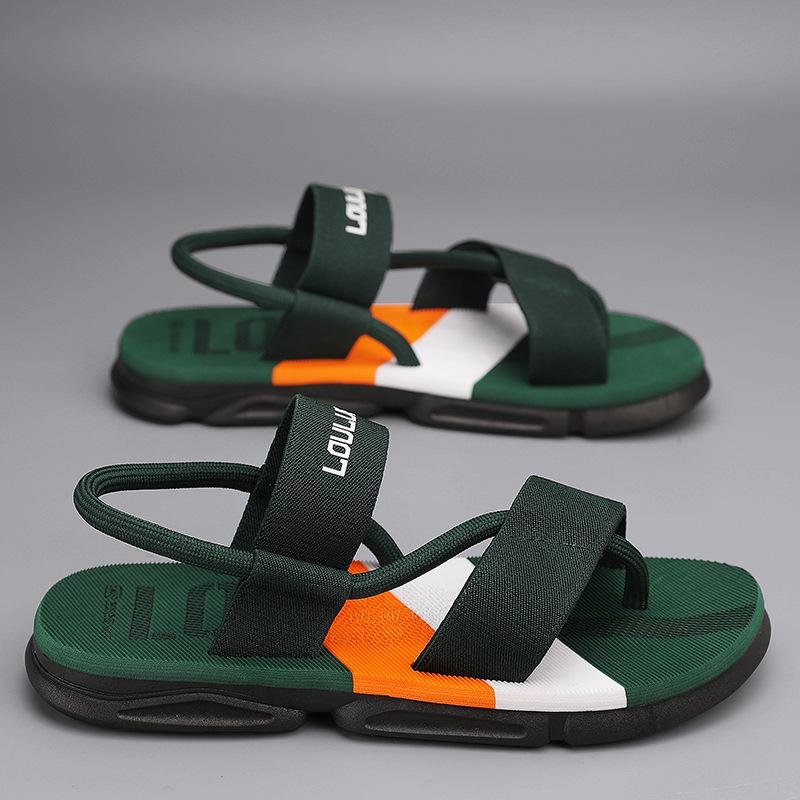 New Men's Sandals Dual Use Summer Men's Wear Thick Soled Sandals Wholesale Trend Beach Shoes D593