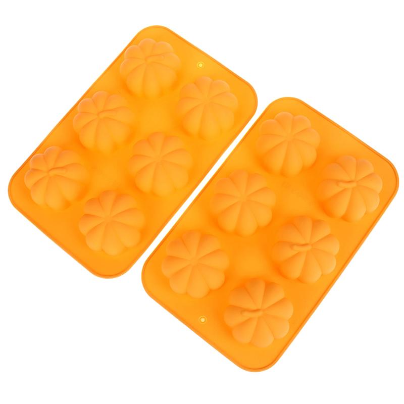 Pumpkin Silicone Molds Thanksgiving Fall Theme Ice Cube Tray Silicone Mold Muffin Chocolate Harvest Cake Baking Decoration Mould