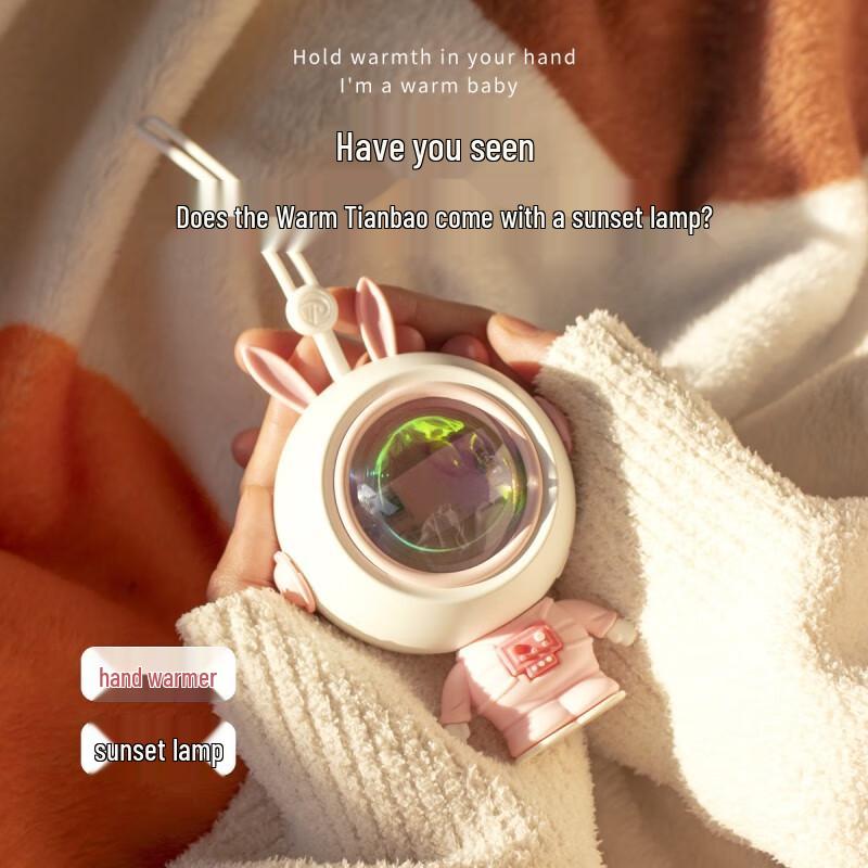 

Cartoon Astronaut 2-in-1 Hand Warmer & Sunset Lamp