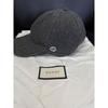 Used GUCCI wool baseball cap gray L 59