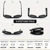 1/2/4 Stück Faltbare quadratische Sonnenbrille Vintage Tragbar Leicht Faltbar Sport Fahren Herren Damen Outdoor-Brille nicht polarisiert