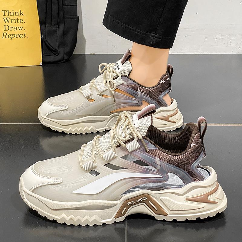 Summer New Breathable Mesh Running Sports Thick-soled Wear-resistant Youth Casual Shoes