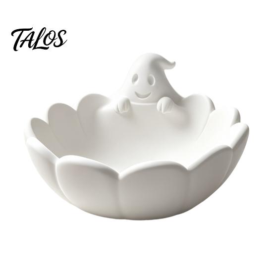 Unique Jewelry Tray Ghost Petal Tray, 3D Printed Cute Spooky Desk Organizer for Small Room Accents Items, Cartoon Ring And Earring Holder, Niche
