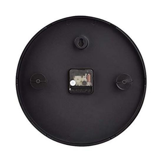 Basics Wall Clock Traditional Round Approximately 30cm Black