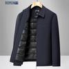 ROMON Men's 90% White Duck Down Executive Collar Jacket