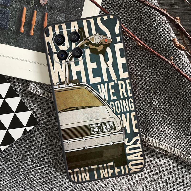 Back to the Future DeLorean Case For Honor X9b X8b X8a X9a X6a X7a X6 X7 X8 X9 Honor 90 Lite 70 50 Magic 5 6 Pro Cover
