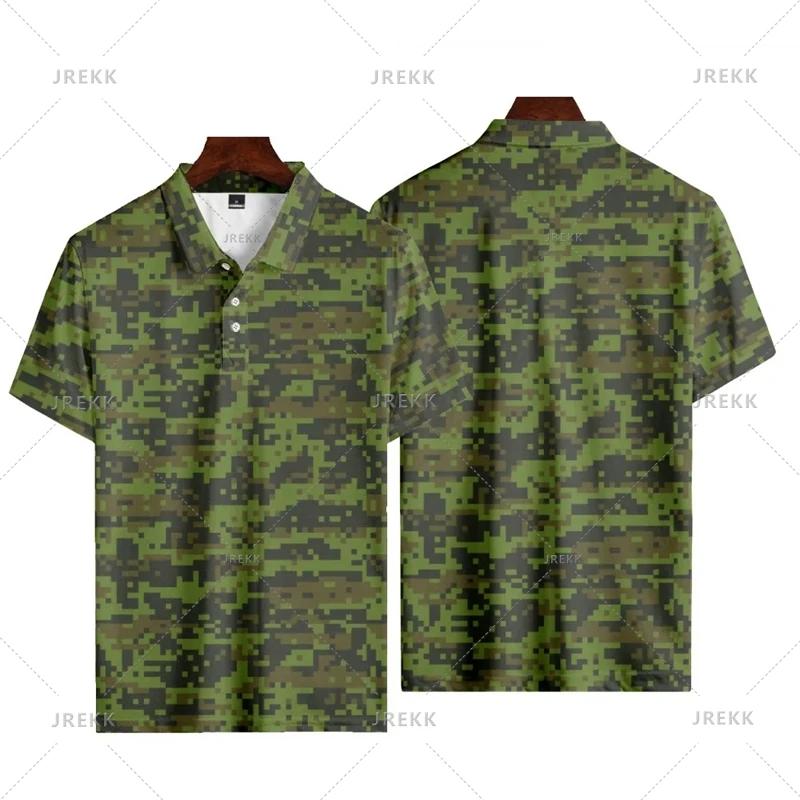 Everyday Essential: Camouflage Print Short Sleeve Polo Shirt