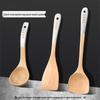 Beech Wood High-Temperature Resistant Spatula Set for Non-Stick Pans