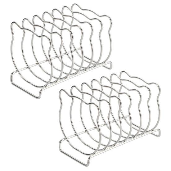 Bear-Shaped Toast Rack Stainless Steel 6-Slice Bread Holder For Air