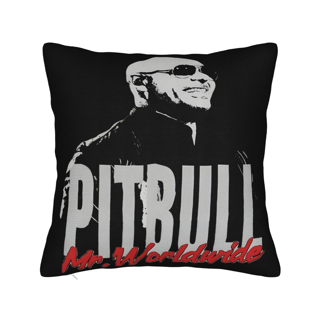 Decorative Pillow Covers Pitbull Mr Worldwide Tour Merch Home Throw Pillow Case Cover Square MultiSize
