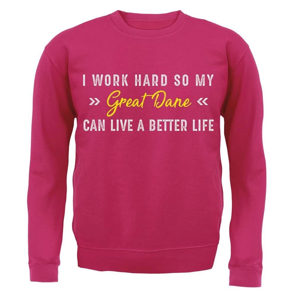 I M Work Hart For My Great Dane - Kids Hooded / Jumper - Great Dane 110