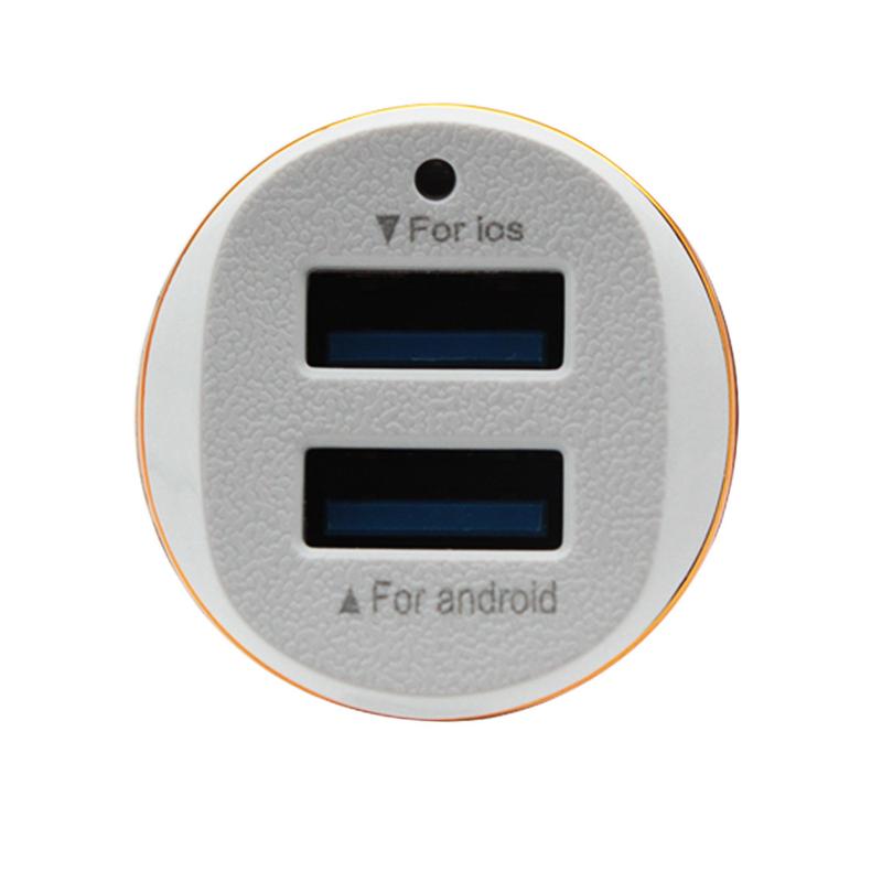3.1A Dual USB Car Charger 2 Port Cigarette Lighter Socket  Car Charger LED Dual USB Smart