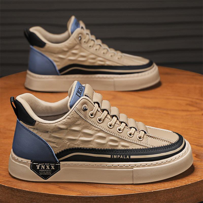 

Осенняя мужская повседневная кожаная обувь для скейтборда, ретро-модная обувь на низкой подошве для увеличения роста, спортивная обувь, мужская обувь для повседневной работы 44