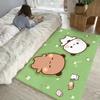 milk and mocha bear Floor Mat Soft Thickened Absorbent Non-Slip Bedroom Living Room Door Mat Home Decor Flannel Rugs