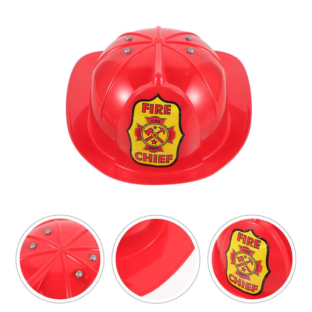 Kunststoff Feuerwehrmann Hut Jungen Feuerwehrmann Party Favors Kinder Kostüm Prop Zubehör Kid