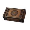 Eladcncmc Wooden Tarot Card Storage Case, Push-Pull Tarot Card Storage Box, Portable Card Container, Astrology Trinket Box