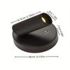 Magnetic Base USB Rechargeable LED Cordless Wall Light with Touch Switch Black White Magnet Dimmable Bedside Lamp for Reading