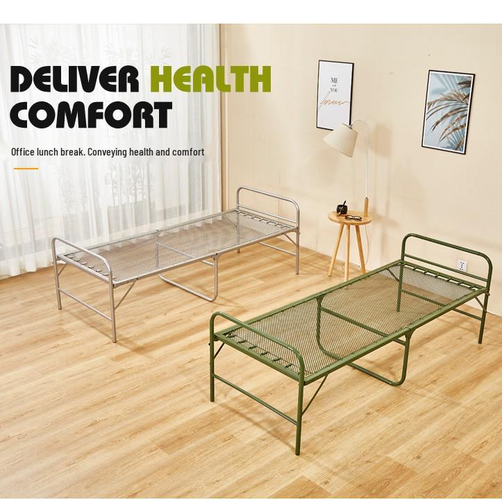 Military Green Economy Single Folding Wire Bed