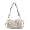 New Pearl Portable Pleated Cloud Bag Women's Shoulder Underarm Bag Casual Messenger Bag