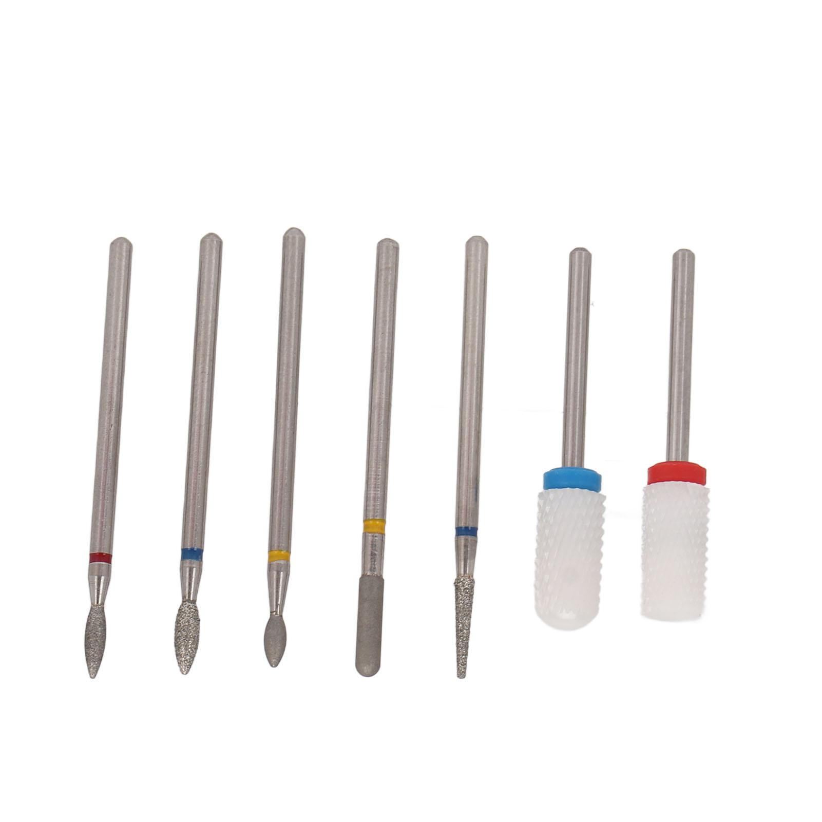 

Наборы из 7 шт. фрез для ногтей Высокотвердые керамические вольфрамовые стальные для удаления геля для ногтей, маникюра