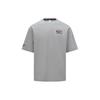Reebok Logo Print Simple Fashion Casual Color Block Knit Crew Neck Loose Short Sleeve T-Shirt Unisex T-Shirt Gray 24SRC415UGG5