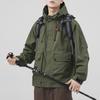 Three-Proof Technology Fabric Outdoor Mountaineering Jacket Men'S Hooded Loose Casual Jacket Men'S Jacket Comfortable