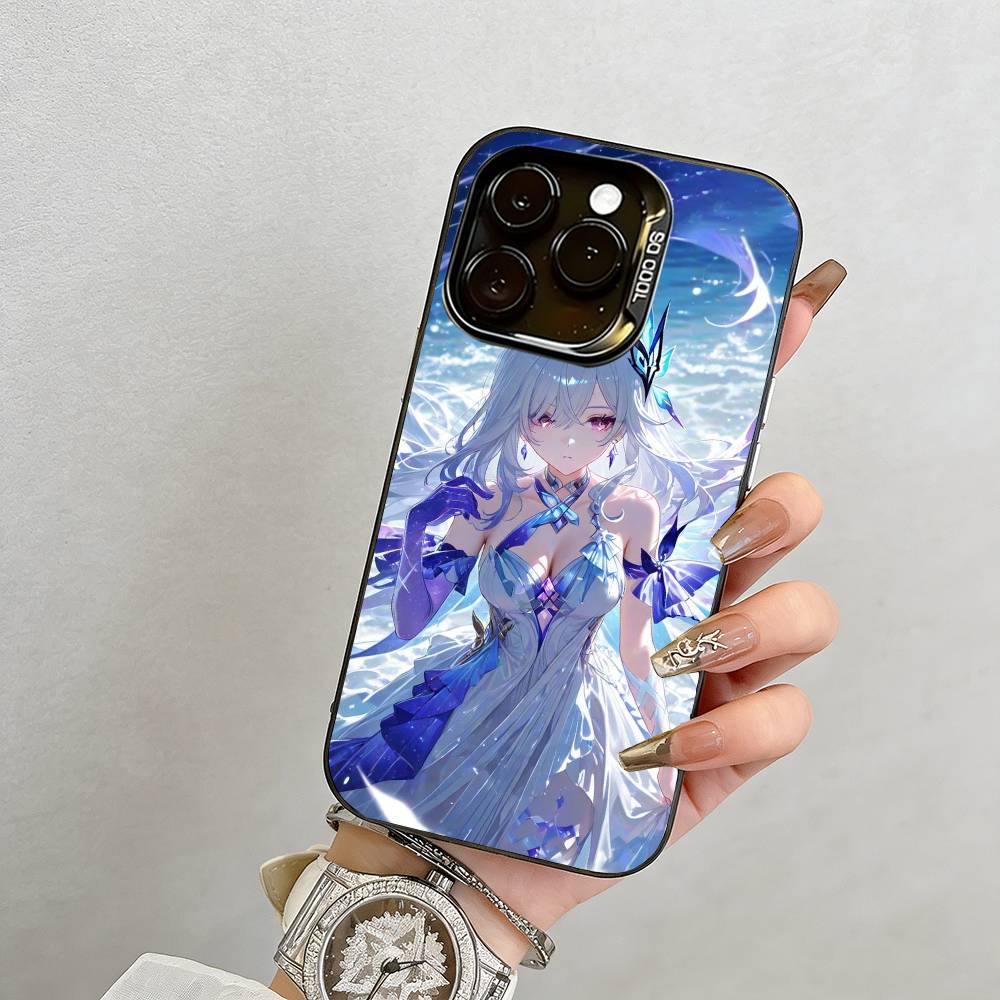 

Anime goddess Phone Case For iPhone 17,16,15,14,13,12,11 Plus,Pro Max,XS,Colorful Silver Phone case Funda Cover iPhone13