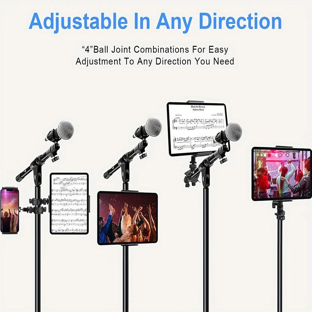 1/4 Thread Phone Holder 360-Degree Rotable Swivel Mount NEW Music Sheet Holder  Live Streaming