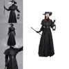 Alluring Plague Doctor Costume Get Ready For Halloween And Cosplay With This Medieval Hooded Robe Mask And Hat For Monk Cosplay