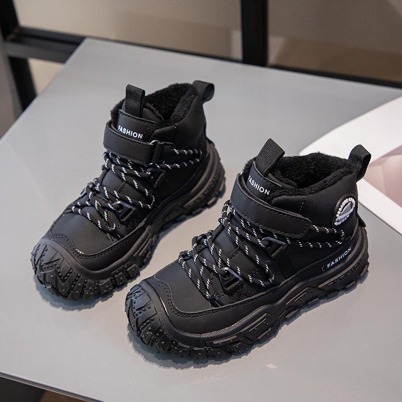 Girls' Ankle Boots with Thick  Cotton Shoes for Warmth
