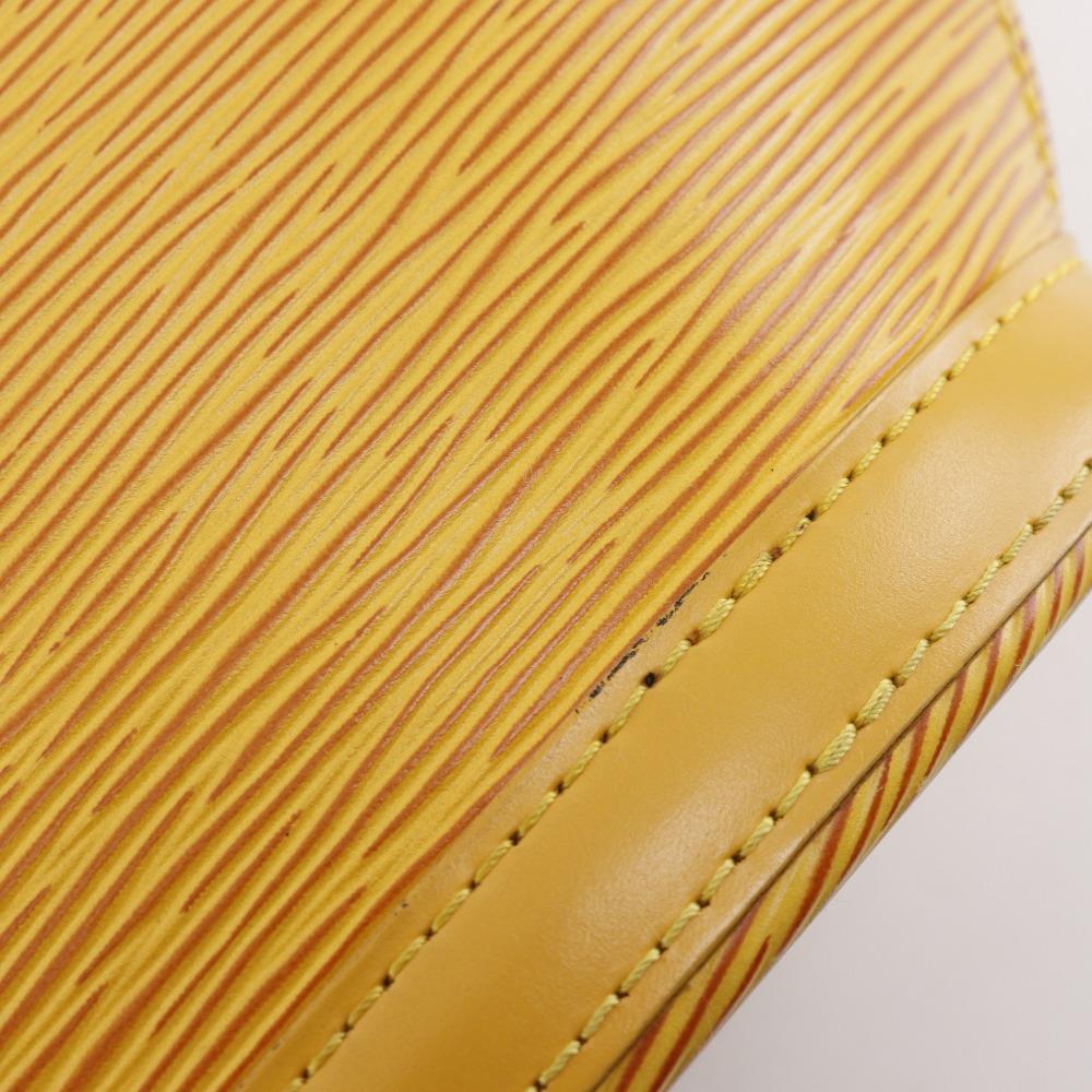 Louis Vuitton Sun Jack Handbag M52279 Tassiri Yellow Yellow Epi Leather Women Used