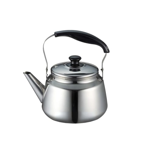 Pearl Metal Fretty 2 Wide-Mouth Kettle, 3.0L, with Tea Strainer and Mesh, Induction Compatible, Stainless Steel, H-1236