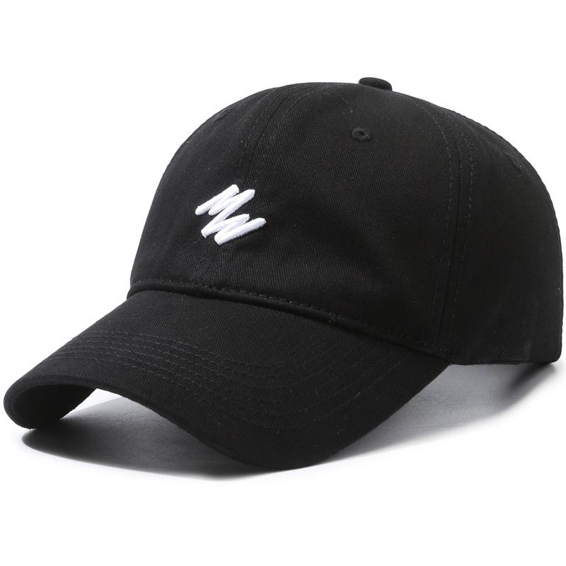 

2025 Spring /Summer Internet Celebrity Peaked Cap Showing Face Small Hat Female American Deep Top Baseball Cap Male Big Head Adjustable чорний