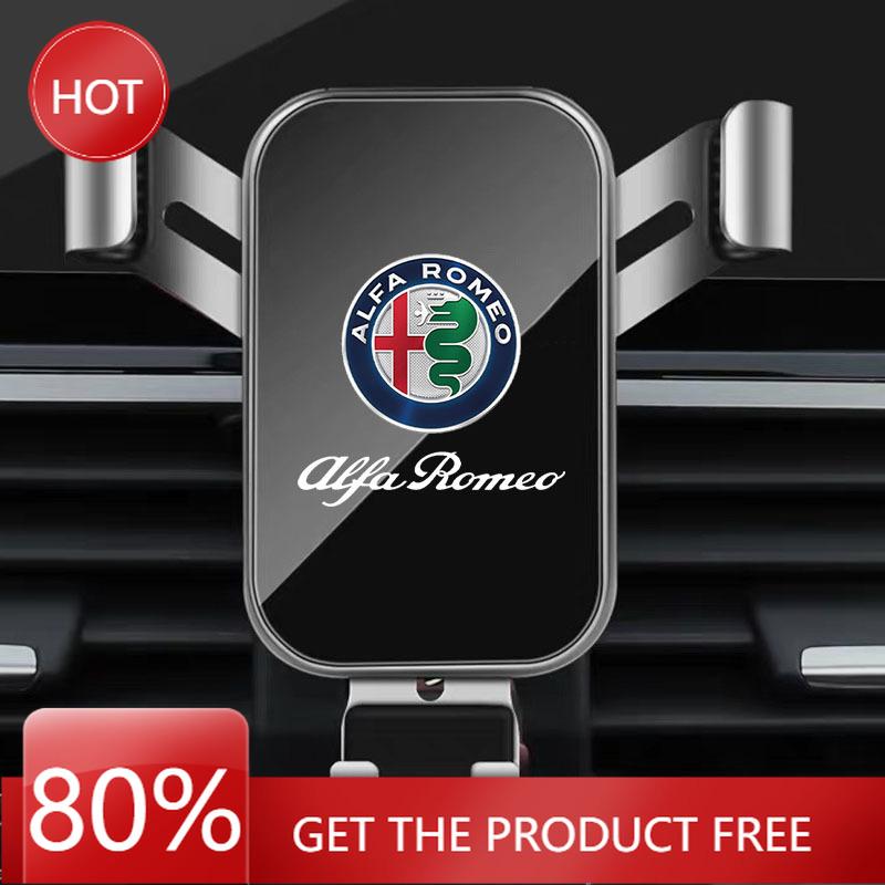 Hub Caps ABS Car Phone Holder Fixed Bracket Stand Mobile For Alfa Romeo STELVIO Giulia 159 Giulietta 147 Mito 156 MTO Car Access CVP1