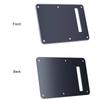 Pickguard Tremolo Cavity Cover Backplate Back Plate 3Ply for Stratocaster  Modern Style Electric Guitar Black