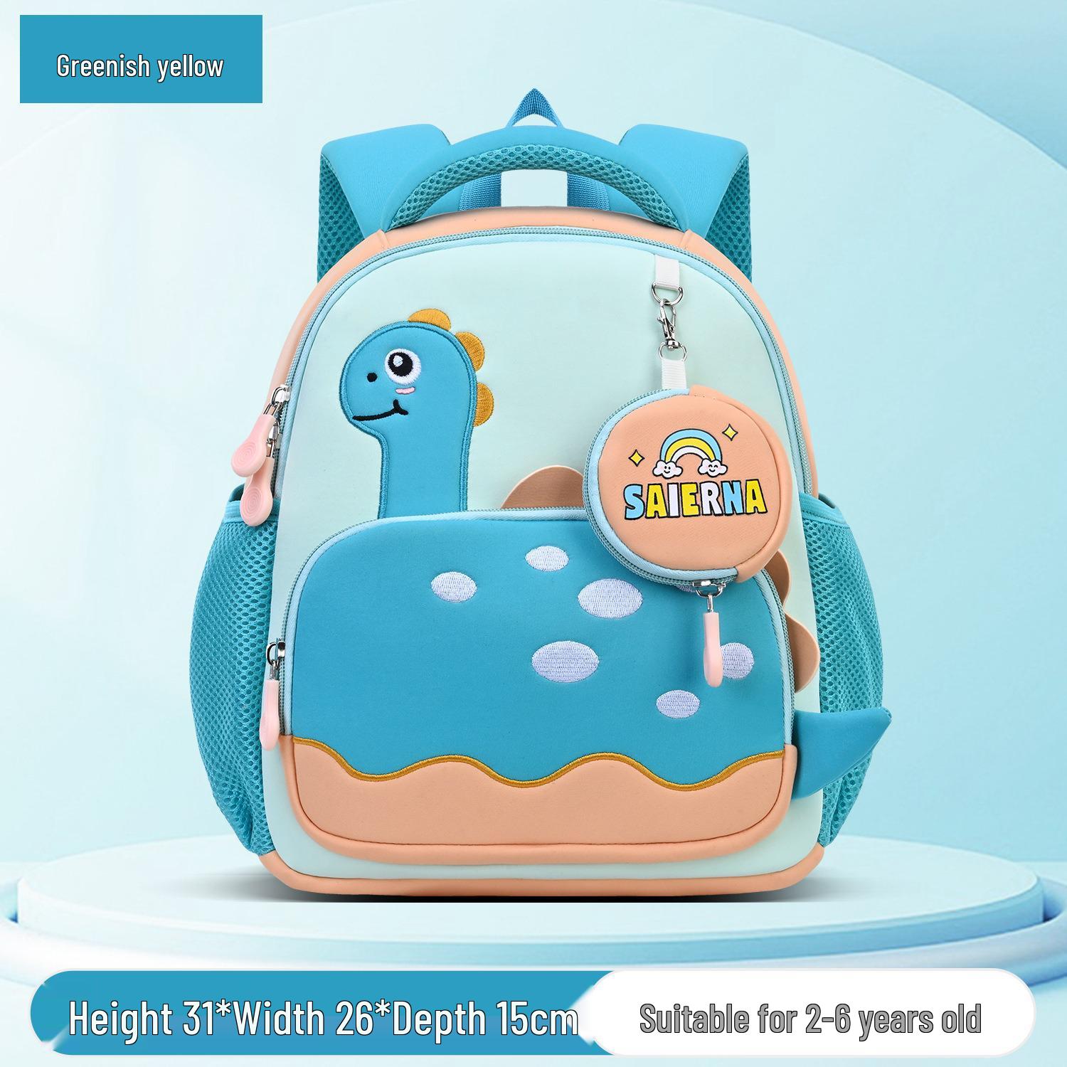 2025 Cute Dinosaur Lightweight Large Capacity Backpack for Kids Aged 2-6