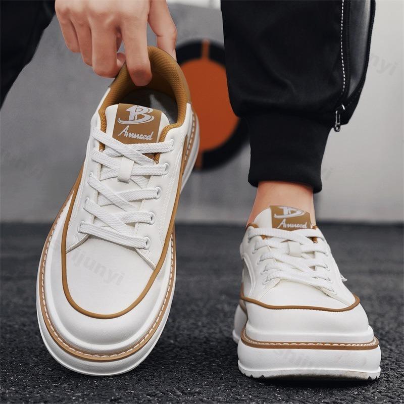 Fashion Niche Design Casual Low Top Thick Soled Shoes for Men 2025 Autumn Fashion Trend Versatile Comfortable Non Slip Platform sneakers