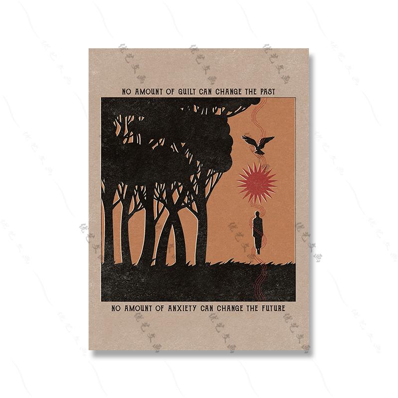 Abstract Vintage Snake Spiritual Art Poster Boho Retro Sun Nude Gril Body Feminist Forest Cavnas Painting Living Room Home Decor