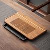 Rectangular Bamboo Tea Tray with Drainage