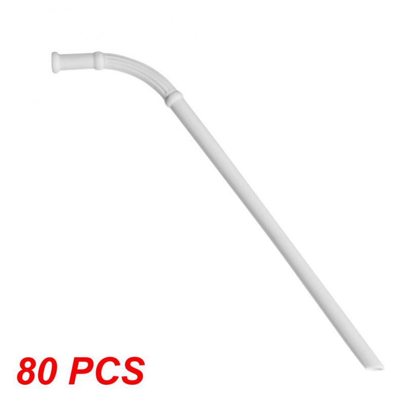 10~80PCS Straight Bent Drinking Straw Reusable Food Grade Silicone Colorful Kitchen Accessories Mug Straws Long Flexible