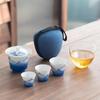Qianli Jiangshan Dehua Porcelain Travel Tea Set