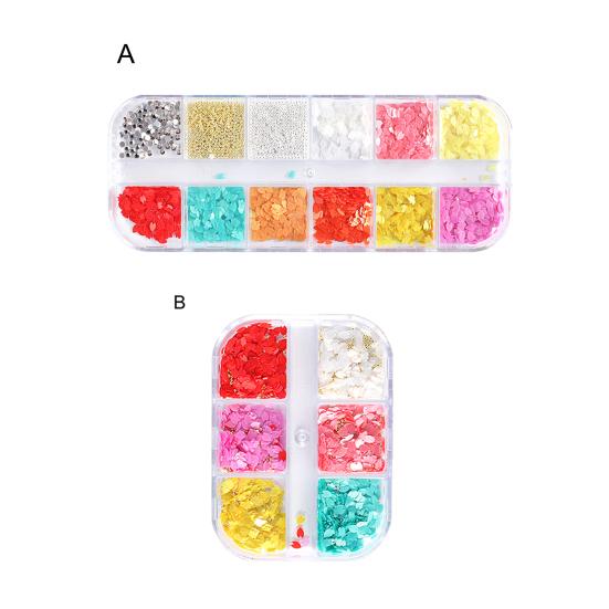 1 krabička dekorace na nehty realisticky vypadající voděodolné PET 3D květinové okvětní lístky DIY dekorace na nehty flitry nehtové potřeby