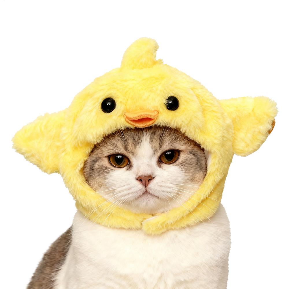 

Cat Caps Cute Cartoon Animal Design Headwear Halloween Cat Hat For Kittens Dogs Small Animals Christmas Halloween Festival
