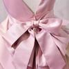 Girls' Sleeveless Puffy Mesh Princess Dress with Bow - Spring/Summer European & American High-End Fashion.