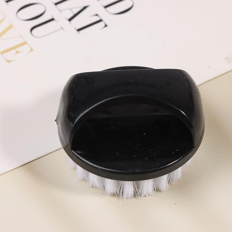Nail Brush Nail Art Pedicure Soft Remove Dust Plastic Round Cleaning Scrubbing File Tools Black White Manicure Finger Care Salon