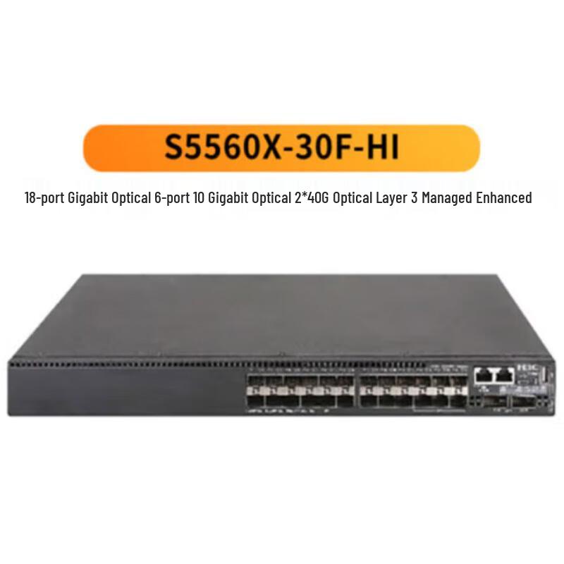 

H3C S5560X-30F-HI Gigabit Enterprise Layer 3 Managed Switch